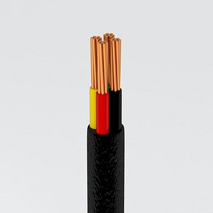 3D model four core cable