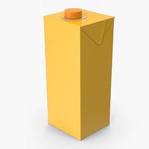 Orange Juice Package 3D model