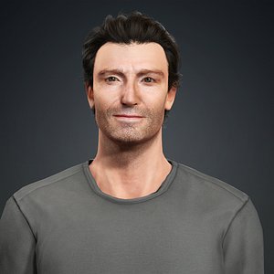3D Hugh Jackman 3D Model - Hyper Realistic - Low Poly 3D model Low model