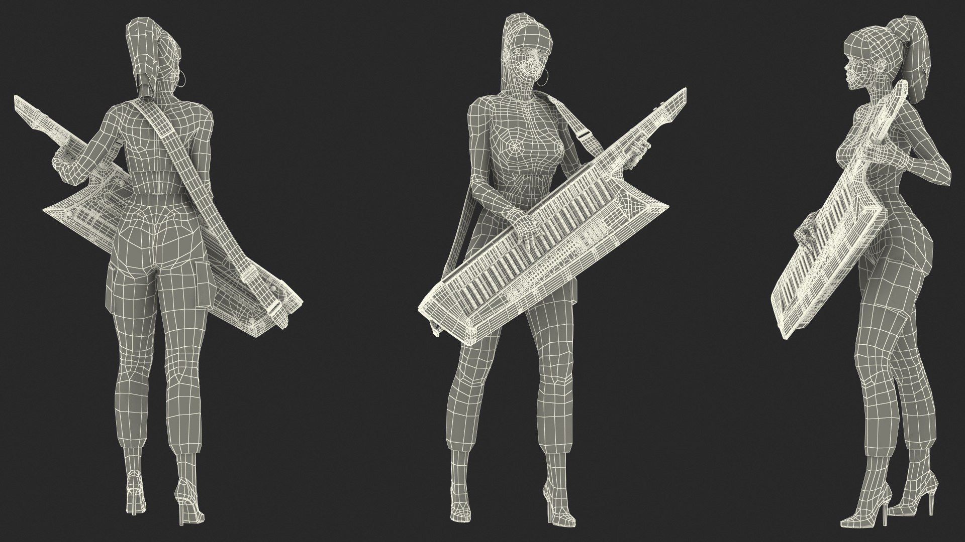 Woman with Keytar 3D https://p.turbosquid.com/ts-thumb/7K/FceYIW/6u/womanwithkeytarvray3dmodel035/jpg/1631751955/1920x1080/fit_q87/dbe24545d3413746c43edc0ccba8a9ecf1fc4bf5/womanwithkeytarvray3dmodel035.jpg
