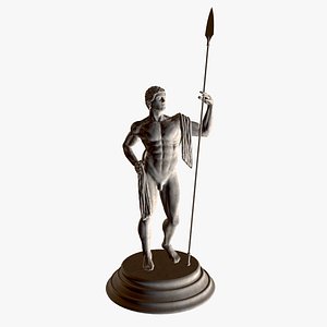 3d classic statue warrior