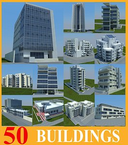 buildings 1 3d model