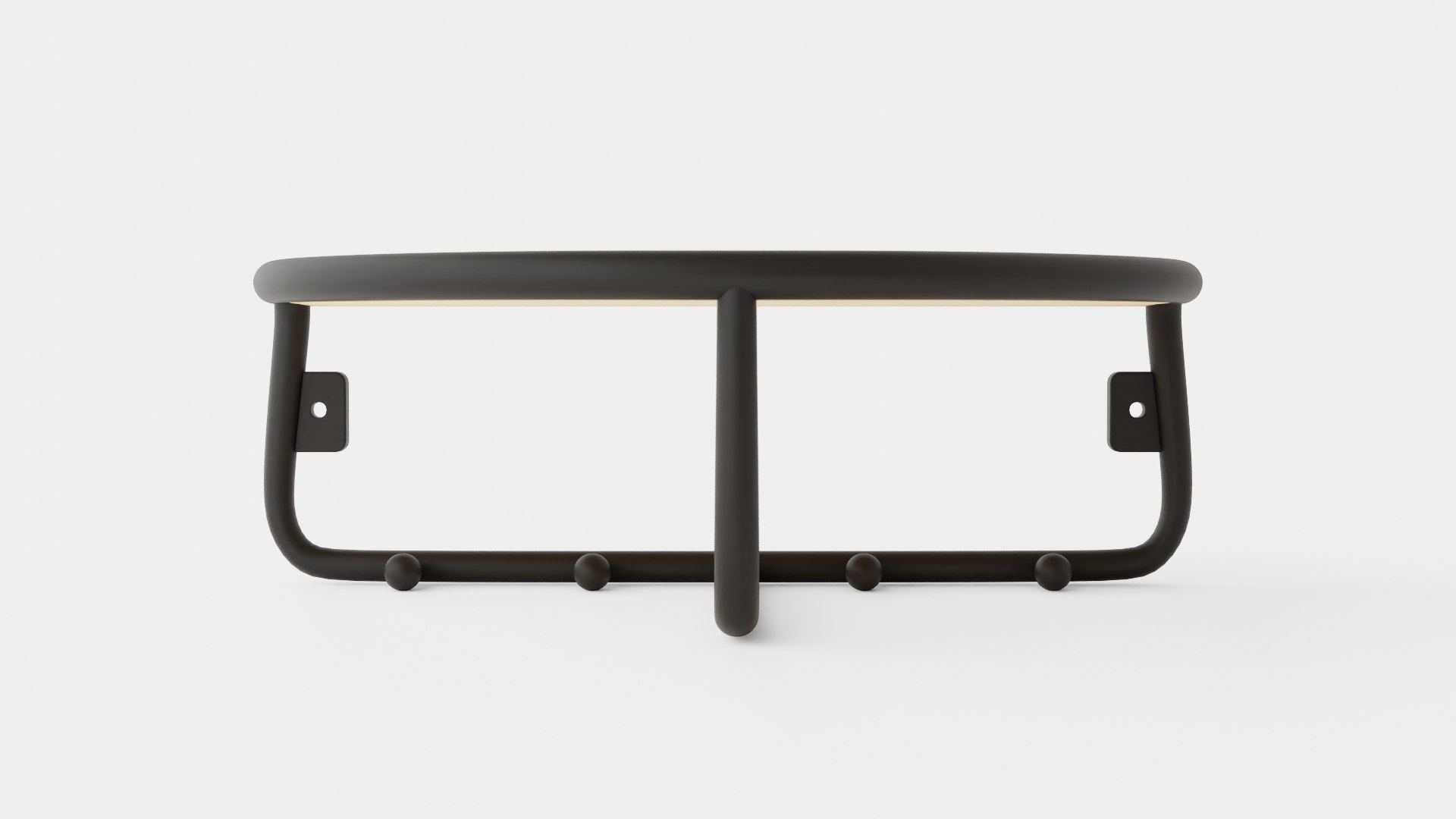 3D Wooden Hat Rack Black - TurboSquid 2246672