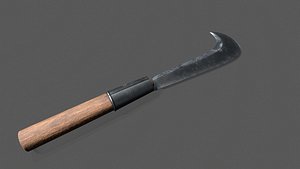 3D woodcutter knife model