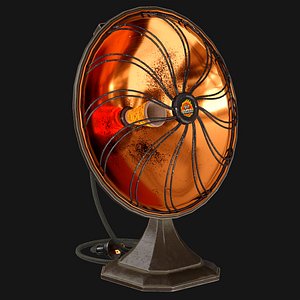 3D model Vintage Electric Heater