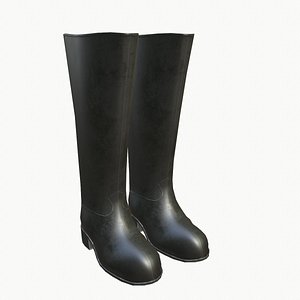 rubber boots 3d max