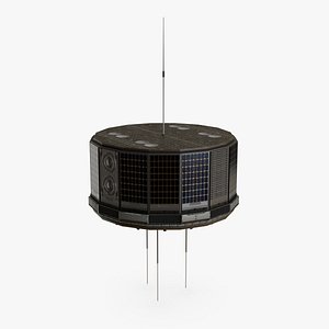 Vintage Satellite 3D model