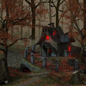 witch house 3d model