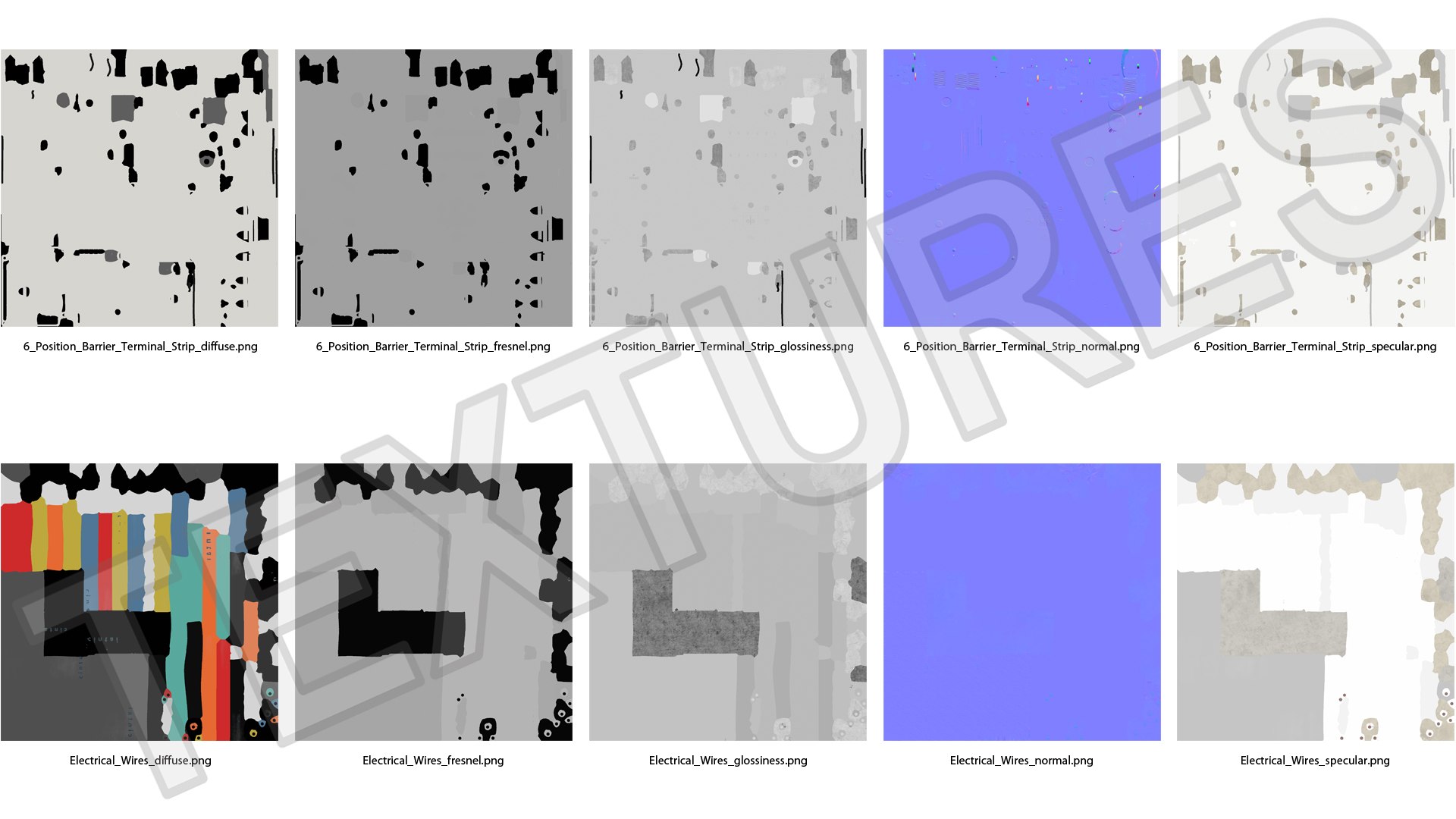 3D Electrical Wires Connection 6 Position Barrier Terminal Strip ...