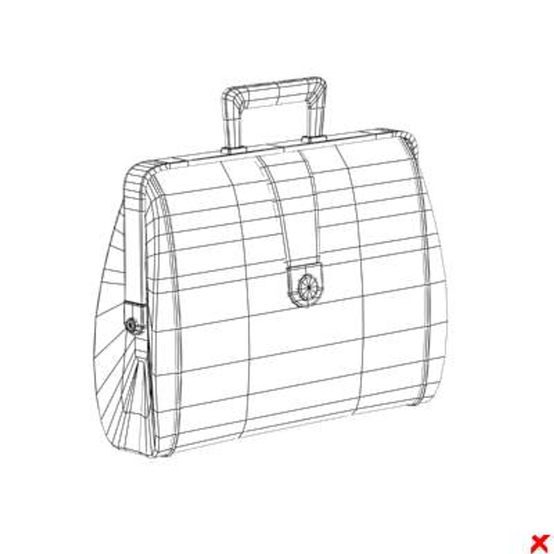 briefcase case 3d model