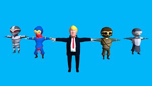 Cartoon Characters Bundle - Donald Trump and Others