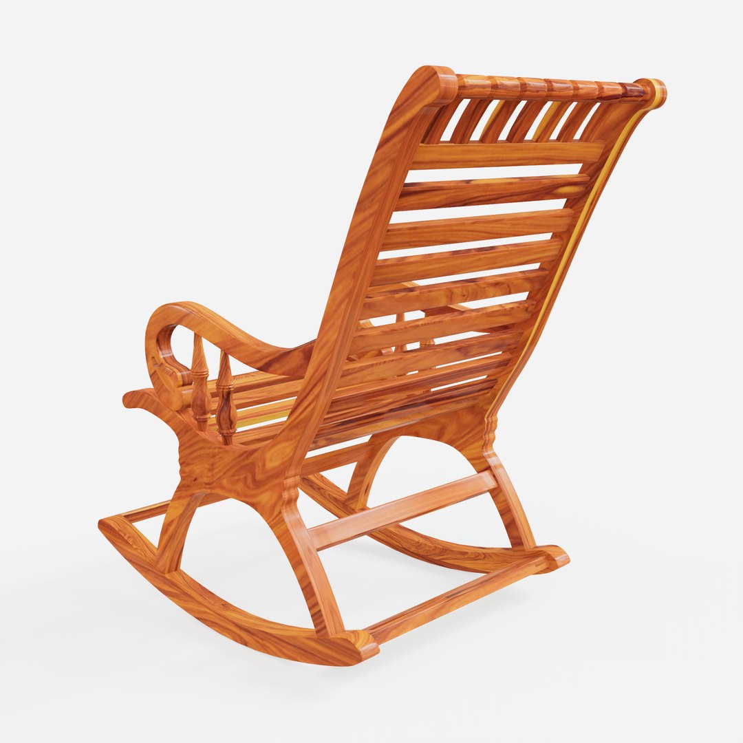 3D Rocking Chair - Wooden - TurboSquid 1996920