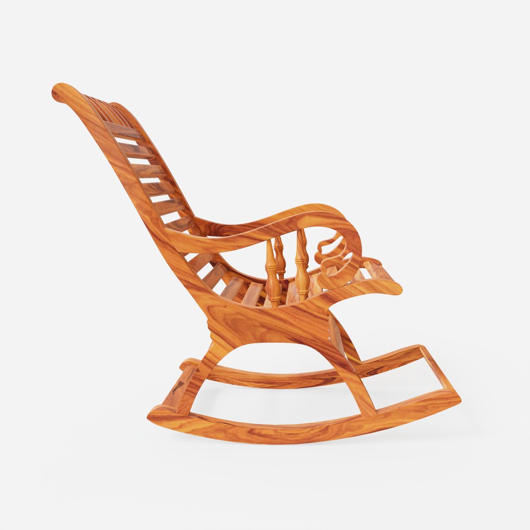 3D Rocking Chair - Wooden - TurboSquid 1996920