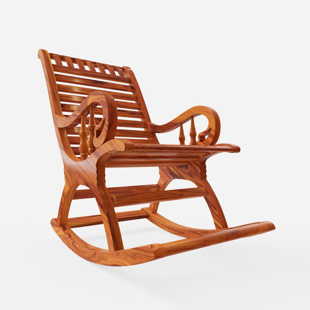 3D Rocking Chair - Wooden - TurboSquid 1996920