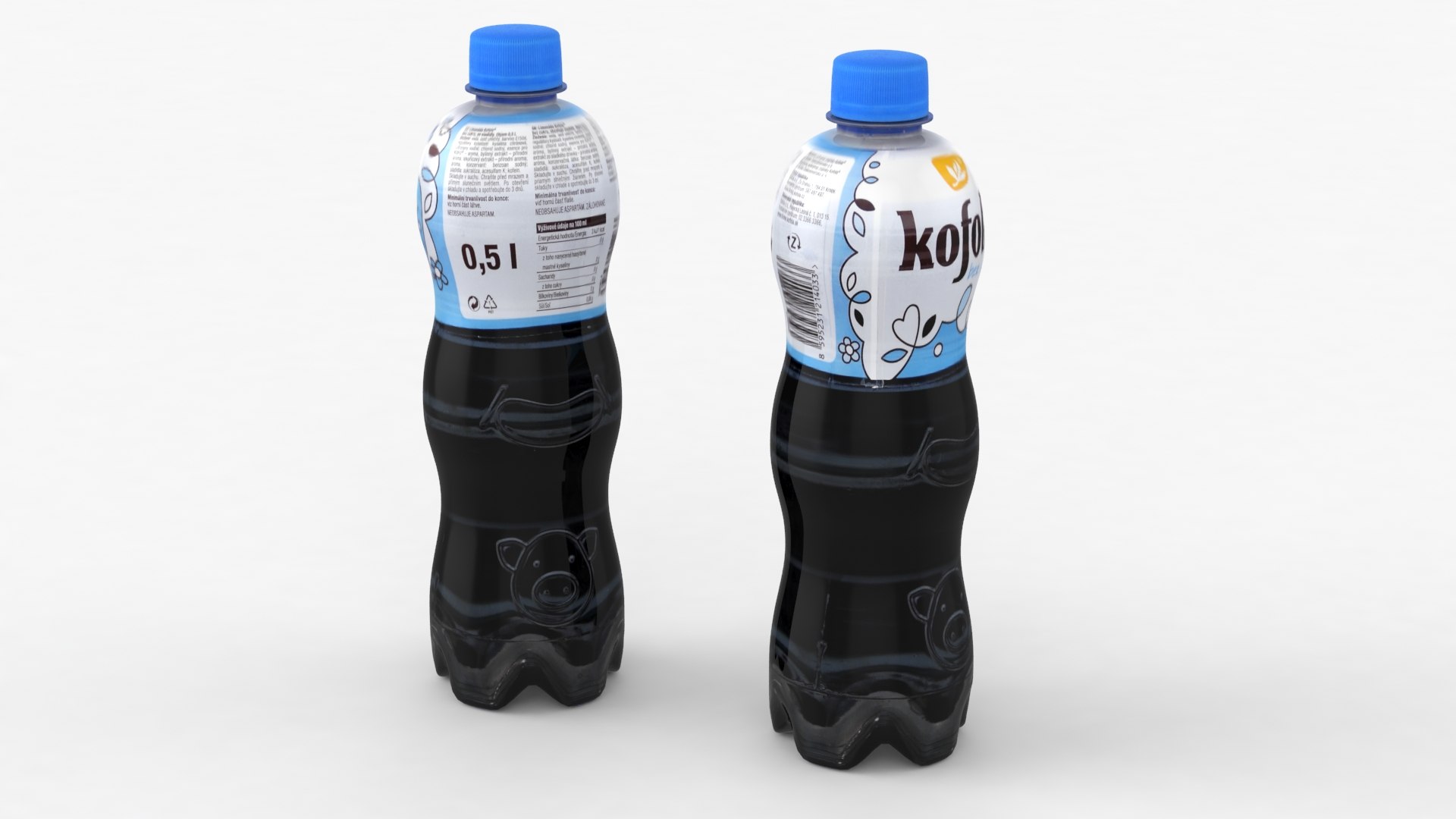 Beverage Bottle Kofola Sugar Free 500ml 2022 3D Model - TurboSquid 1921968