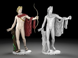 3D Apollo statue collection
