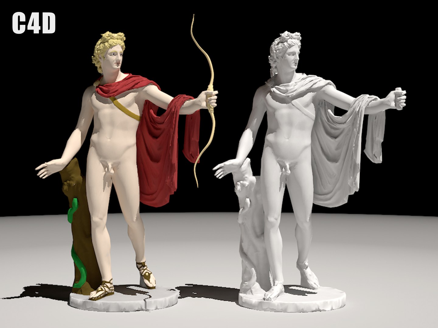 3D Apollo statue collection - TurboSquid 1865442