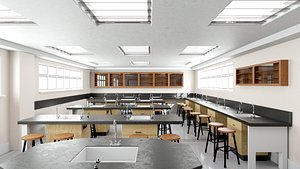 High School Laboratory 3D model