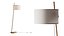 MILAN Linood E27 Wood Floor Lamp