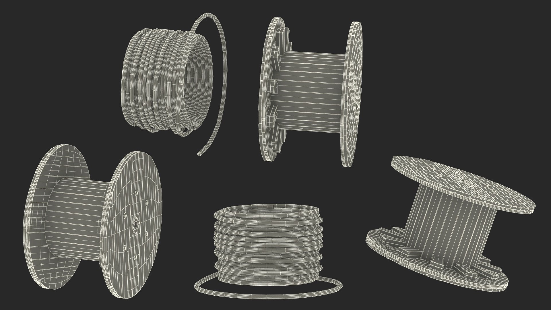 3D Stack of Cable Reels model https://p.turbosquid.com/ts-thumb/7L/59VhcE/Sx/stackofcablereelsmb3dmodel024/jpg/1723793700/1920x1080/fit_q87/475c10593f16f99be6c6aaedc972a833f4c64d9a/stackofcablereelsmb3dmodel024.jpg