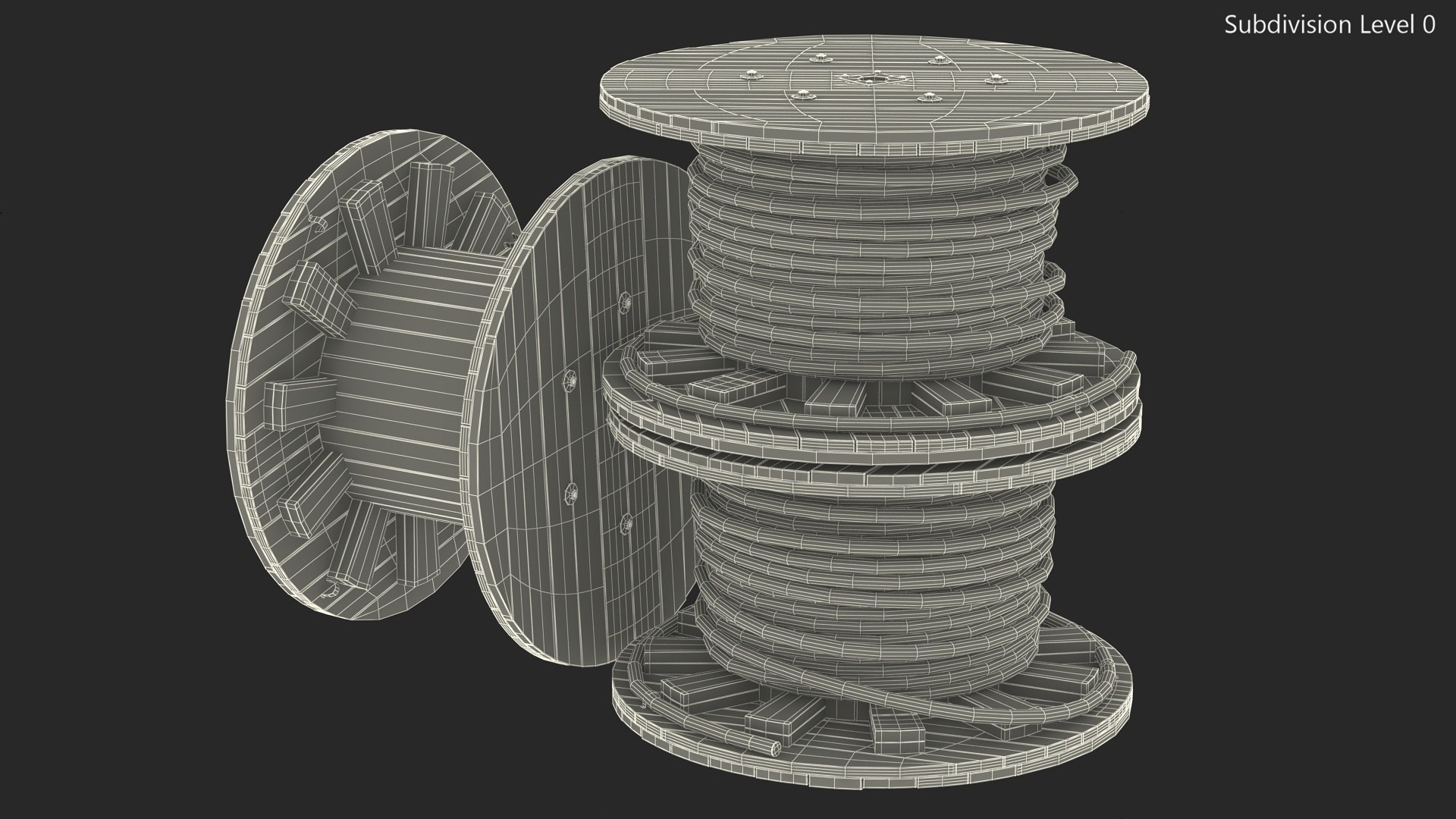 3D Stack of Cable Reels model https://p.turbosquid.com/ts-thumb/7L/59VhcE/zn/stackofcablereelsmb3dmodel013/jpg/1723793666/1920x1080/fit_q87/2f73f310d26f788a36fb965541eb53f2d413af62/stackofcablereelsmb3dmodel013.jpg