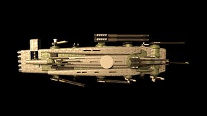 3D space battleship