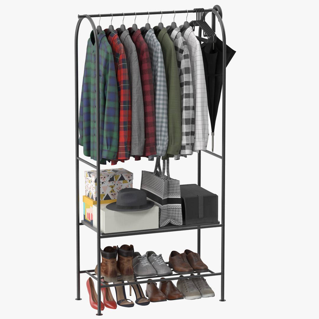 3D Grafjallet Coat Rack - TurboSquid 2429141