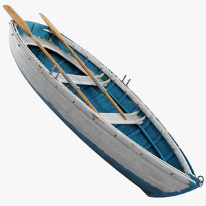 Old Boat 01 h 3D model
