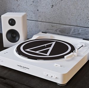 3D at-lp60bk-bt wireless stereo turntable