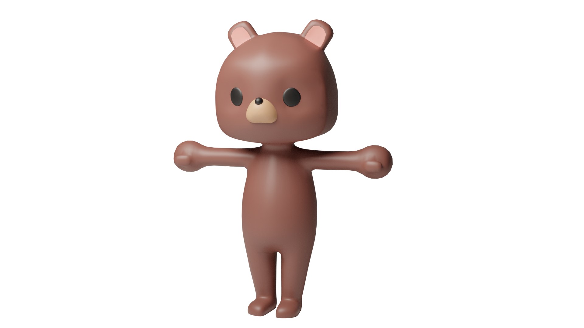 Cartoon Bear Rigged 3D Model - TurboSquid 2189560