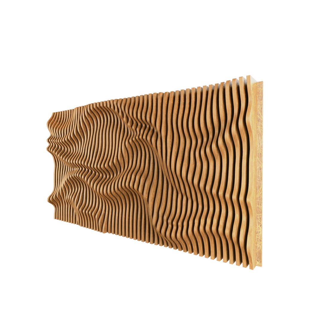 Parametric Wavy Wooden Wall Decor 27- Wood Cutting Machines ...