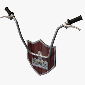 3D wall trophy model