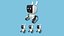 Cute Robot 01 - Rostos Brancos - Design de Personagens Moda