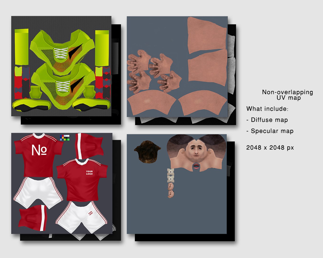 Ready Football Soccer Player Model - TurboSquid 1204827