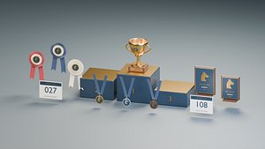 Equestrian Award Pack 3D Model model
