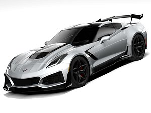 Chevrolet Corvette ZR1 2019 LowPoly