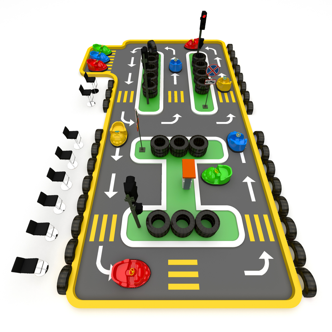 3D Kids Car Track - TurboSquid 1772709