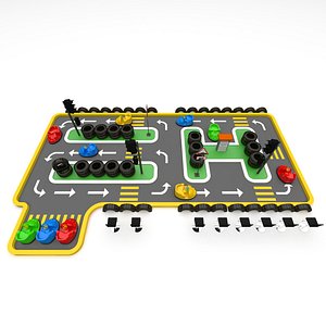 3D Kids Car Track