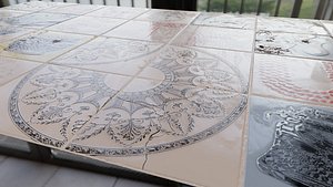 kitchen backsplash tiles collection pack 1 3D model