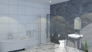 3D Bathroom Set 1 Vintage