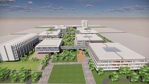 3D Modern City Block -A31 model