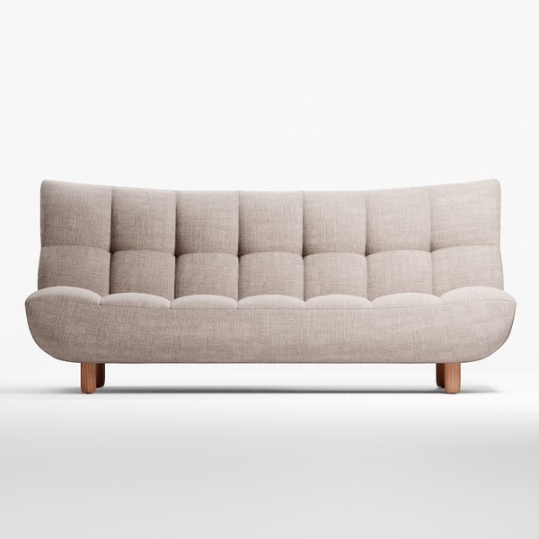 Winslow Armless Sleeper Sofa 3D model TurboSquid 1721332