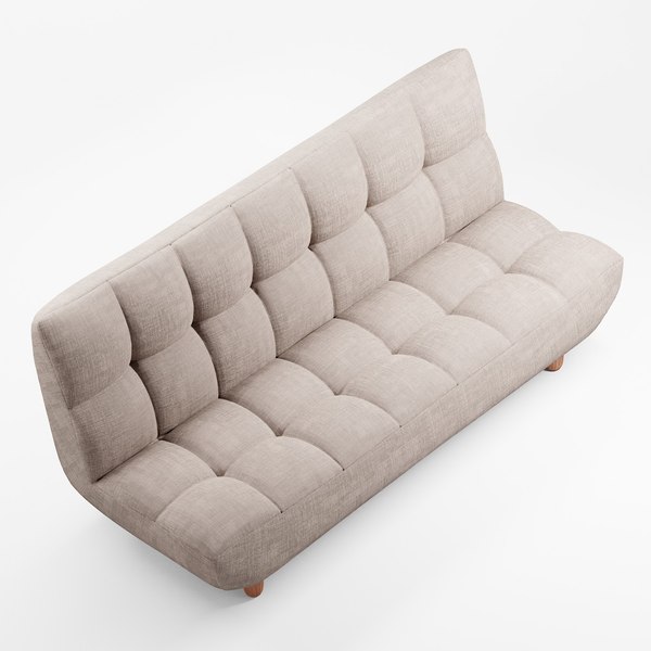 Winslow Armless Sleeper Sofa 3D model TurboSquid 1721332