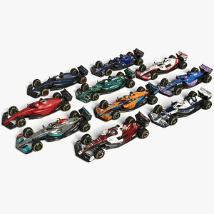 Formula 1 Season 2022 Race Car Collection 3D model