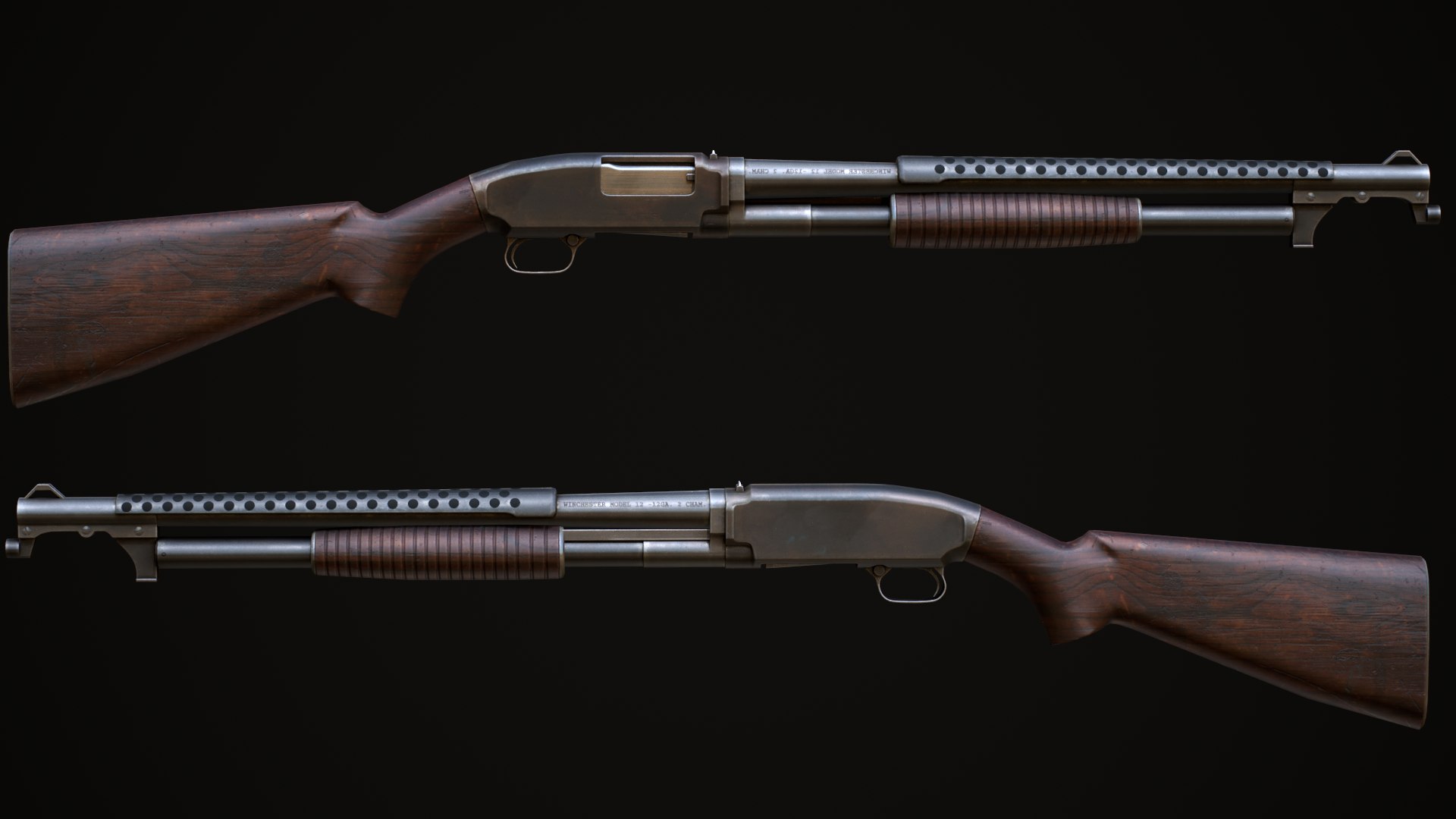 Winchester 1912 Shotgun - LowPoly Mobile Ready 3D 모델 - TurboSquid 1976202
