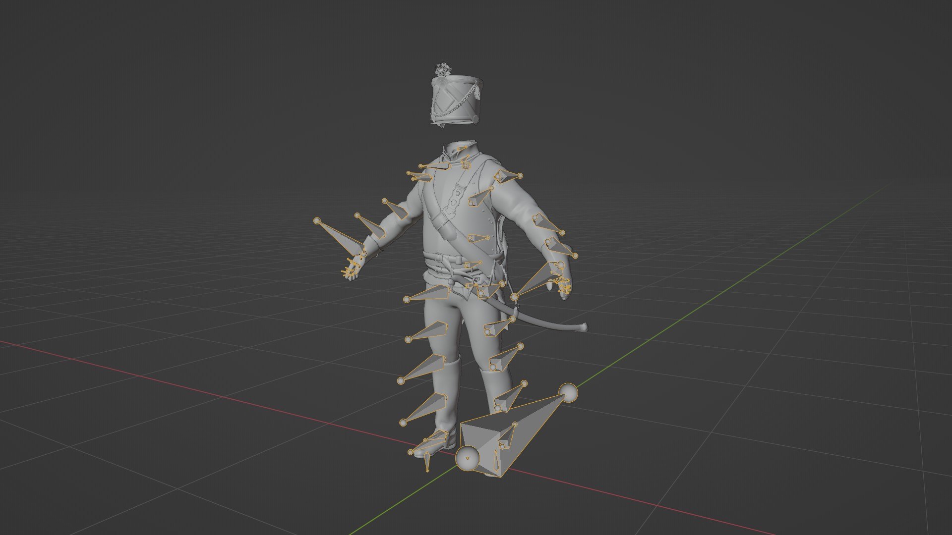 3D Soldier Napoleon Cavalry Cuirassier Rigged Model - TurboSquid 2020029