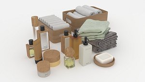 Decorative Set for Bathroom 3D model