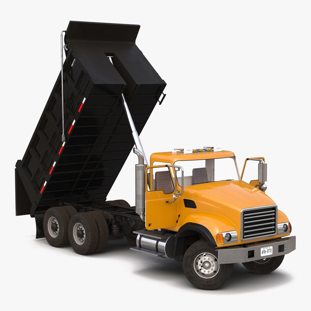 Dump Truck Generic Rigged 3D model preview