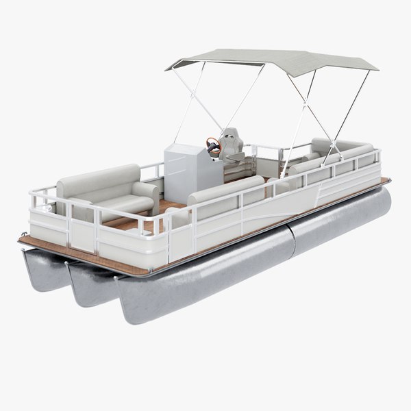 Pontoon Boat Short 3D model
