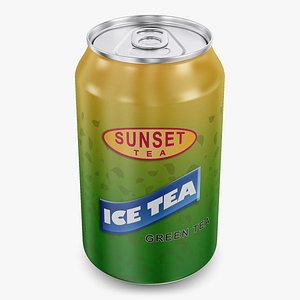 Ice Tea Green Can 330ml Simple M 1